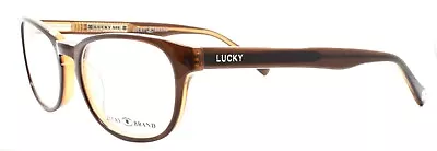 LUCKY BRAND Dynamo Unisex Kids Eyeglasses Frames 48-16-135 Brown + CASE • $28.90