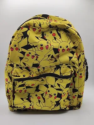 $24.99 • Buy Pokemon Pikachu Character Allover 14  Backpack With 2 Compartments