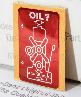 Mercedes Warning Sticker Oil Oil Oil Level W113 W114 W115 W116 W123 W126 W201 • $26.43
