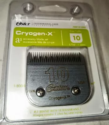 Genuine Oster Cryogen-X 78919-046 Clipper Blade Size 10 • $27.95