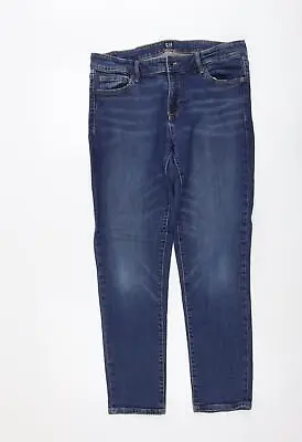 Gap Womens Blue Cotton Straight Jeans Size 29 In L29 In Regular Button • £10