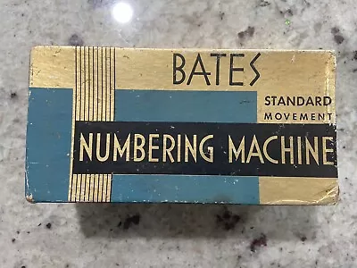 Vintage Nate’s Standard Movement Numbering Machine • $23.19