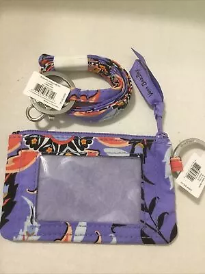 Vera Bradley MURAL GARDEN  Zip ID Case And Lanyard Set Change Purse NWT • $15.40