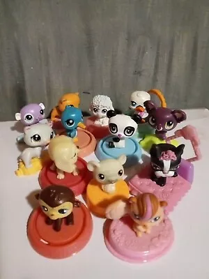 Littlest Pet Shop LPS McDonalds Happy Meal Toy Figures Lot Of 14.        BAKMD • $9.98