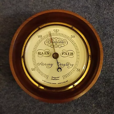  Vintage Short & Mason Barometer Wood Surround. • £23