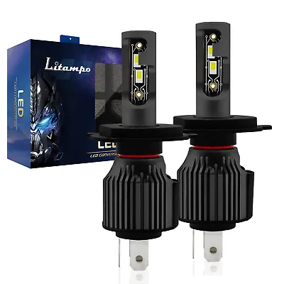 LITAMPO Combo 2 H4 9003 LED Headlight Kit Bulb High Low Beam Super White 60000LM • $13.97
