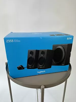 Logitech Z333 2.1 80W Multimedia Speaker System With Subwoofer Strong Bass-Black • £99.95