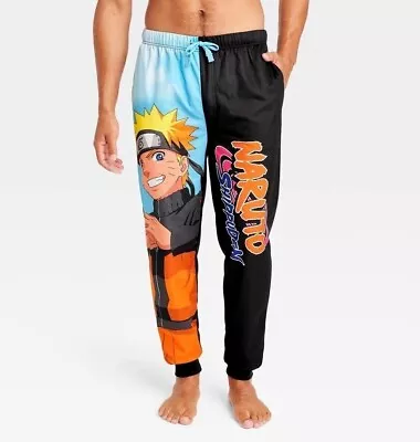 NWT Men's Naruto Pajama Pants Lounge Sleep Shippuden S M L XL Anime Kanji • $25.72