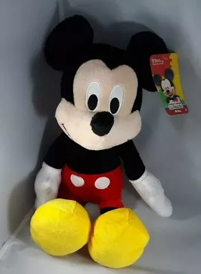 Disney Junior Mickey Mouse Clubhouse Mickey Mouse 18  Red  Black Plush NIB Great • $13.30