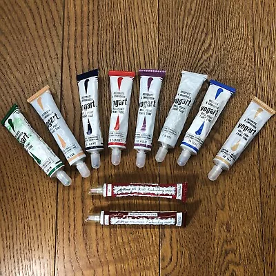 Lot Of 10 Vogart/ Lee Ward Roll On Vintage Fabric Paint Liquid Embroidery Tubes • $29.99