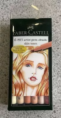 Faber-Castell Indian Ink PITT Artist Pens - 6 Box Light Skin Tones #167162 • £0.99