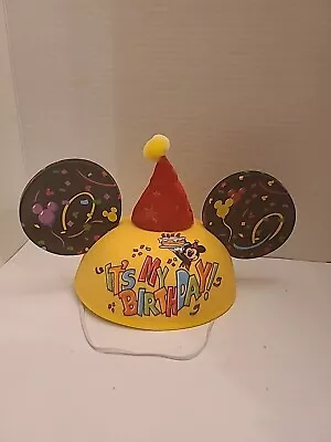 Disney Parks  It's My Birthday  Yellow Mickey Mouse Ears Hat -Party Confetti • $15