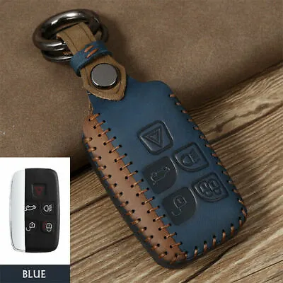 Leather Car Key Fob Case Cover Holder For Range Rover Land Rover Sport Discovery • $16.90