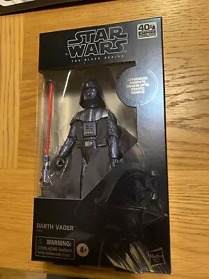 Hasbro Star Wars The Black Series 40th Anniversary Carbonised Darth Vader Action • £20