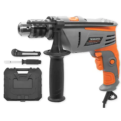 Terratek Electric Hammer Drill 810W Impact Drill 35pc Variable Speed Keyed Chuck • £42.99