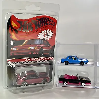 Hot Wheels RLC 1993 Ford Mustang Cobra R Zee D105 Mustang GT & Lucky Diecast • $109.99