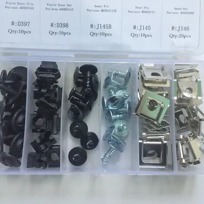 60Pcs Engine Protection Pan Hardware Kit Pin Clip Nut For Audi For VW • $22.28