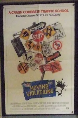 Traffic School At Its ... Ahem Best? MOVING VIOLATIONS 1985 Movie Poster • $8.75