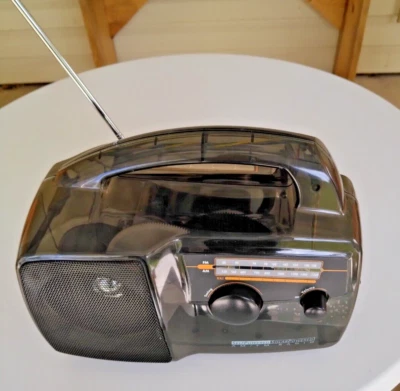 $29.99 • Buy Self Powered AM/FM Radio Solar & Crank Smoke Gray See Through Freeplay