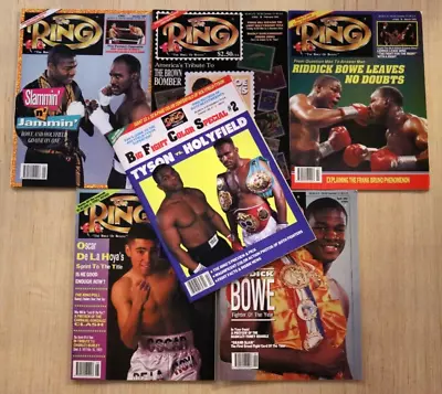 The Ring Magazine 1993 5 Month Set Bonus Tyson & Holyfield Poster NOS Boxing ++ • $12