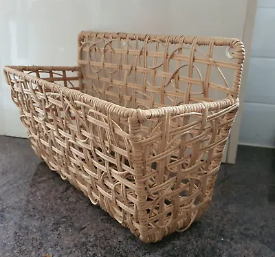 IKEA Wicker Decorative Basket Shelf Storage - Wall Mounted / Free Standing • £15.99