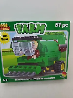 LEGO  FARM BEST LOCK HARVESTER    81pc SET • $16.92