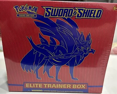 Pokémon Sword And Shield Zacian Elite Trainer Box Trading Card Game NEW SEALED • $60