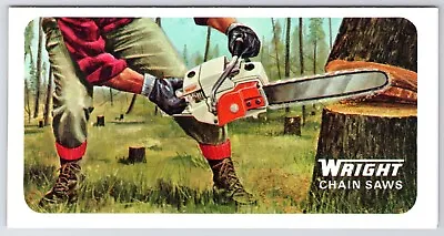 $26 • Buy C1960s Wright Chain Saws Foldout Brochure Vintage Print Advertisement Louisville