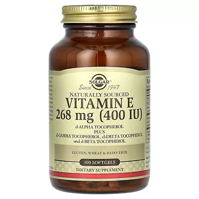 Naturally Sourced Vitamin E 268 Mg (400 IU) 100 Softgels • $17.96