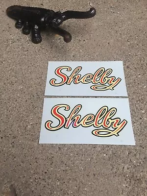 Vintage Nos  Shelby  Tank Water Slide Decals Tri Color With  Red  Nice • $12.95