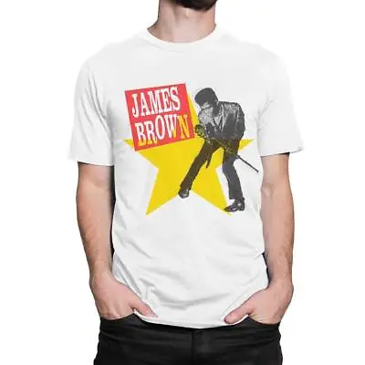 James Brown Music White Short Sleeve T-shirt HT94959 • $8.99