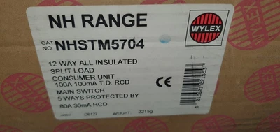 £50 • Buy Wylex Consumer Unit NHSTM6704, 12 Ways , Split Load