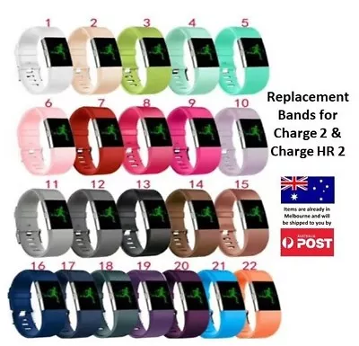 $6.95 • Buy New Replacement Silicone Wrist Band For Fitbit Charge 2 / Charge HR 2
