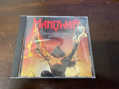 Manowar: The Triumph Of Steel CD Heavy Metal RARE OUT OF PRINT SCRATCHES AS IS • $10