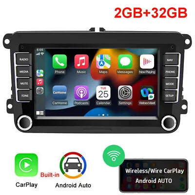 7'' Car Stereo Radio GPS Apple Carplay Auto For VW Volkswagen Jetta Passat Polo • $109.99