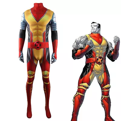 £37.20 • Buy Cosplay X-Men Colossus Jumpsuit Superhero Piotr Peter Adult Kids Bodysuit Zentai