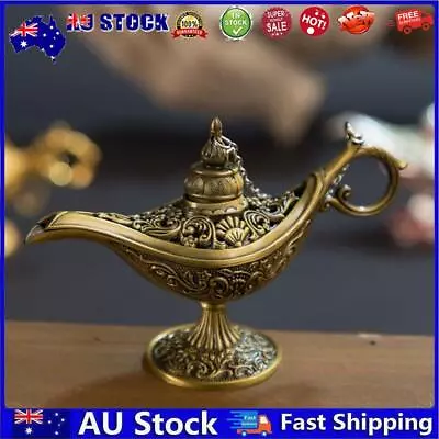 AU Vintage Aladdin Lamp Fairy Tale Home Desk Ornament Decor (Ancient Copper) • $11.69
