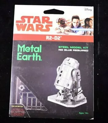 Fascinations Metal Earth Star Wars Robot R2-D2 3D Laser Cut Steel DIY Model Kit • $11.99