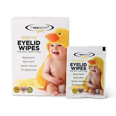 20 Baby Eye Lid Wipes Preservative/Fragrance Free Sensitive Infant Sterile Care • £4.99