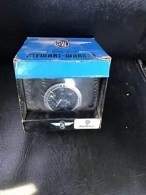 Stewart Warner 82324 Dlx 2-1/16 Oil Pressure Gauge Mech 10-200 PSI • $85