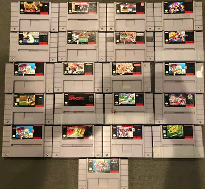 Super Nintendo SNES Games - Pick And Choose- All Tested And Working • $10.95