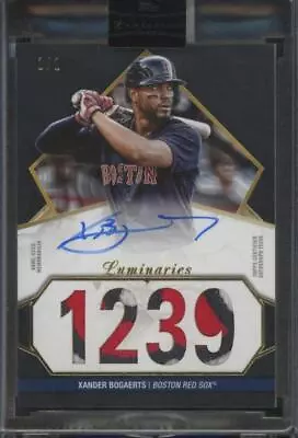 2022 Topps Luminaries XANDER BOGAERTS Hit Kings Jersey Patch Auto 1/1 JA373 • $66