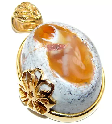 Unique Design Natural Mexican Fire Opal 18K Gold .925 Sterling Silver Handmade P • $117.04