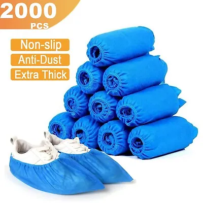 100-2000pcs Non-woven Disposable Non-Slip Boot Shoe Covers Dust Proof Breathable • $115.99