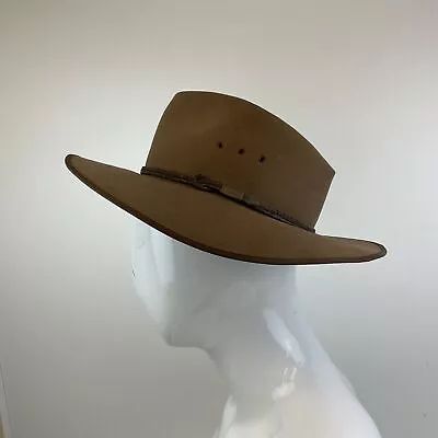 Akubra Cattleman Made In Australia Hat - Size 60 (F6) S#577 • $71