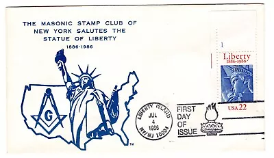 #2224 - FDC Masonic Stamp Club Of New York 2023 Scott Cat. Value: $? • £2.89