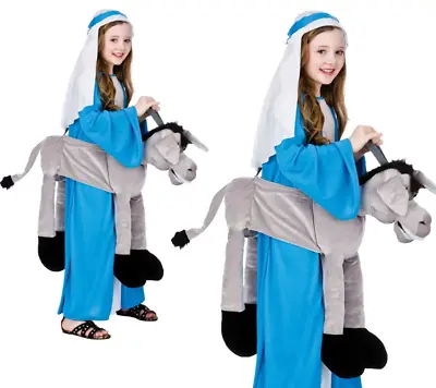 Ride On Grey Donkey Childrens Nativity Play Fancy Dress Costume One Size • £16.99