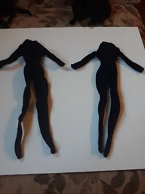 2 Vintage 1960’s Honey West Doll Black Body Suit Only.  Fits Barbie  • $15.99