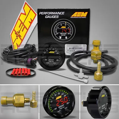 AEM 30-0306 X-Series Boost Pressure Display Gauge -30 ~ 35 PSI / Bar -1 ~ 2.5  • $189.51