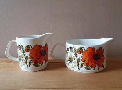 £10 • Buy Poppy Meakin J & G 1970s Studio Set Of Two Jugs